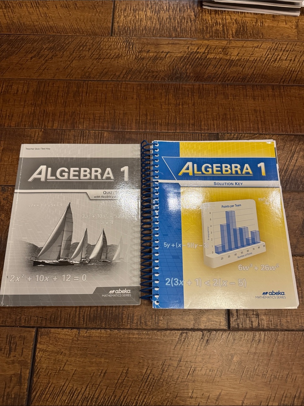 Abeka 9th grade Algebra 1 keys